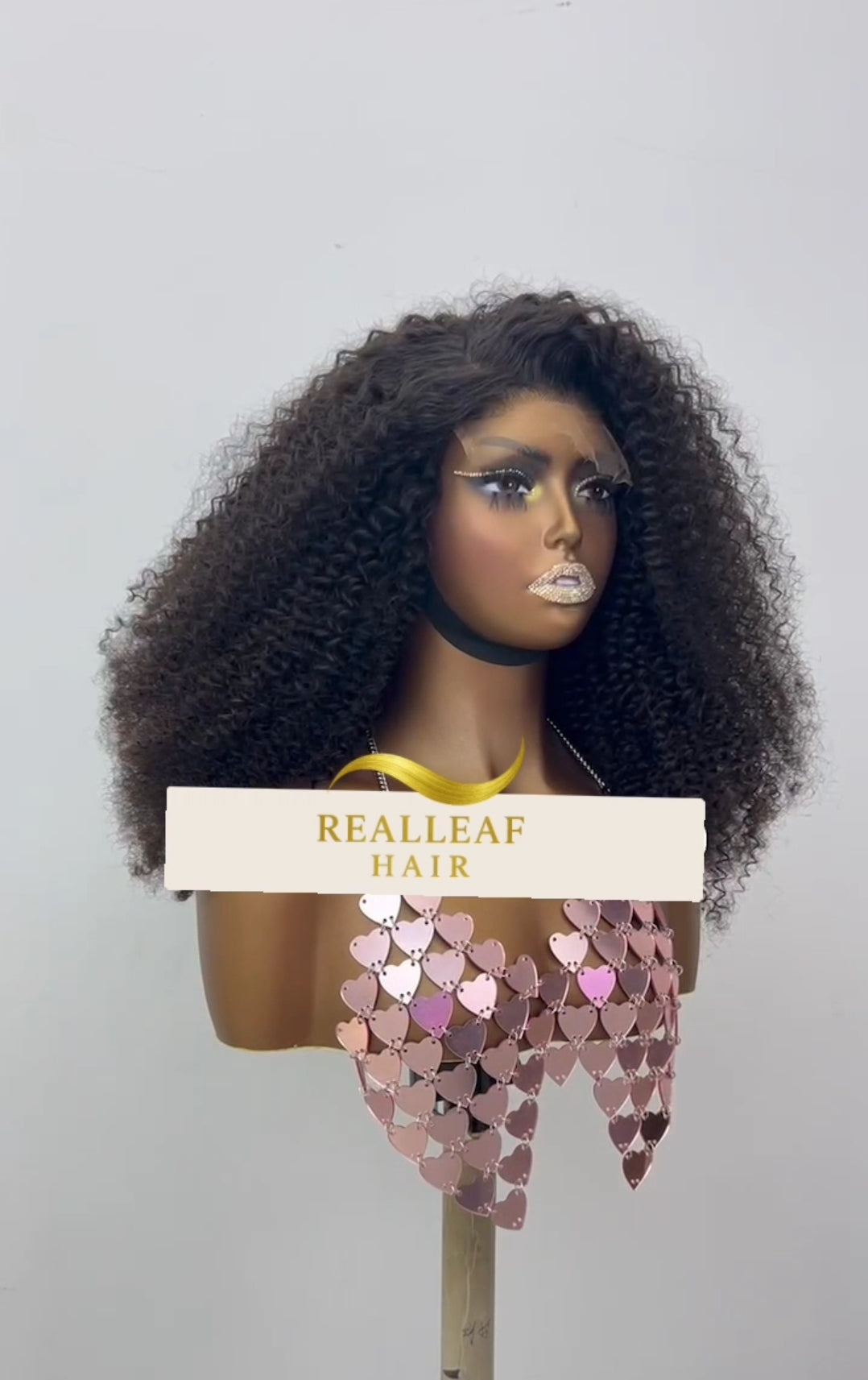 5x5 HD Lace Soft Kinky Curl Wig – 20 Inch Virgin Human Hair